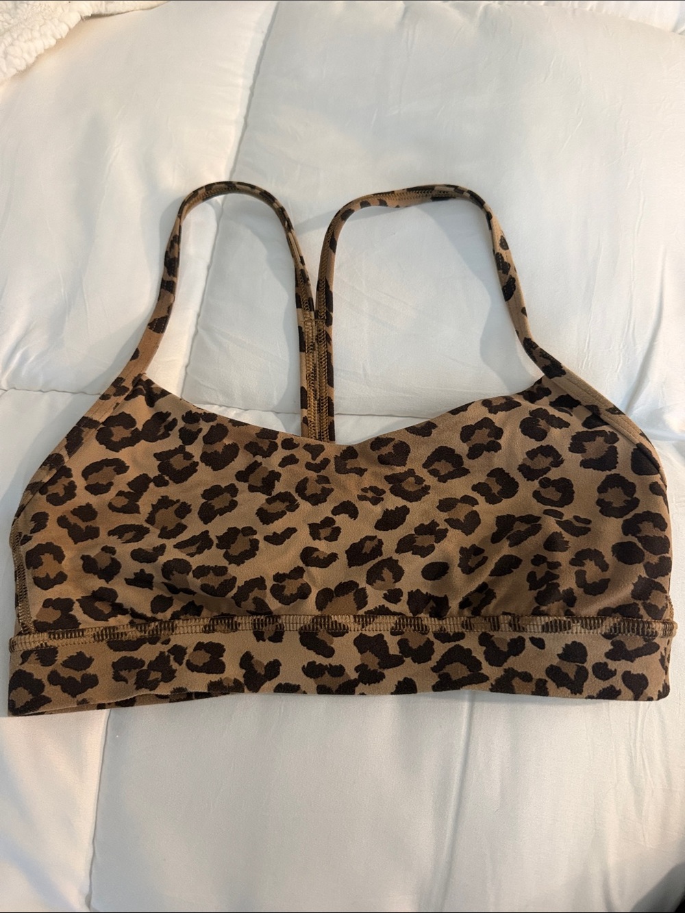 Lululemon flow y hard to find leopard - Brown bra
